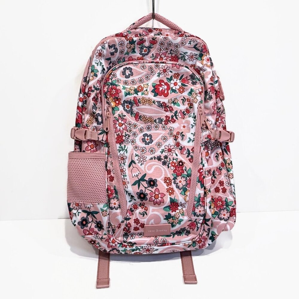 Vera Bradley ReActive Grand Backpack, "Prairie Paisley", Lay Flat Travel Version